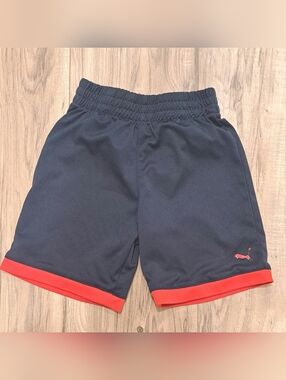 Puma Shorts Navy Blue Red Stripe 4T Toddler